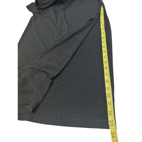 Connected Apparel Black Tassel Fringe Diagonal Maxi Gown Dress Women's 10 - Picture 10 of 12